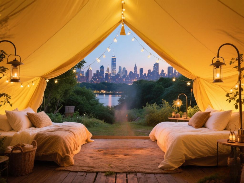 best glamping sites in New York