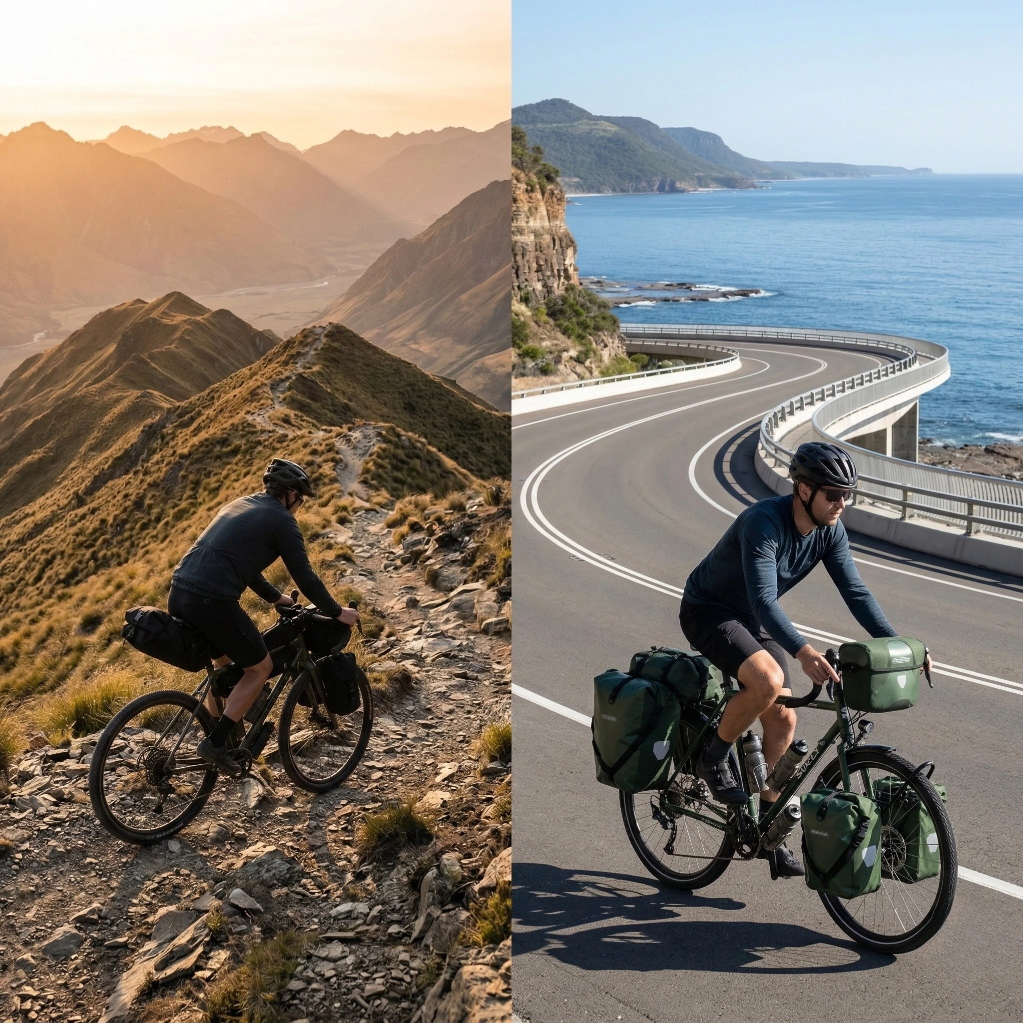 bikepacking vs cycle touring