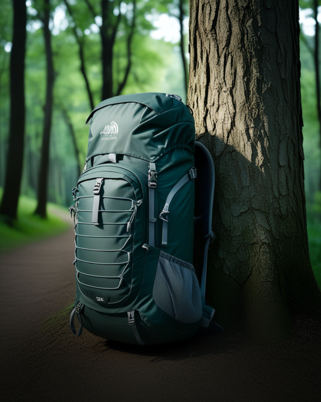 A 25-liter hiking daypack with hip belt and side water bottle pockets — ideal for beginner day hikes