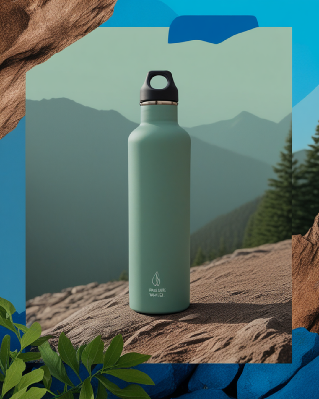 Reusable water bottle for hiking — stay hydrated on the trail with at least 1-2 liters of water