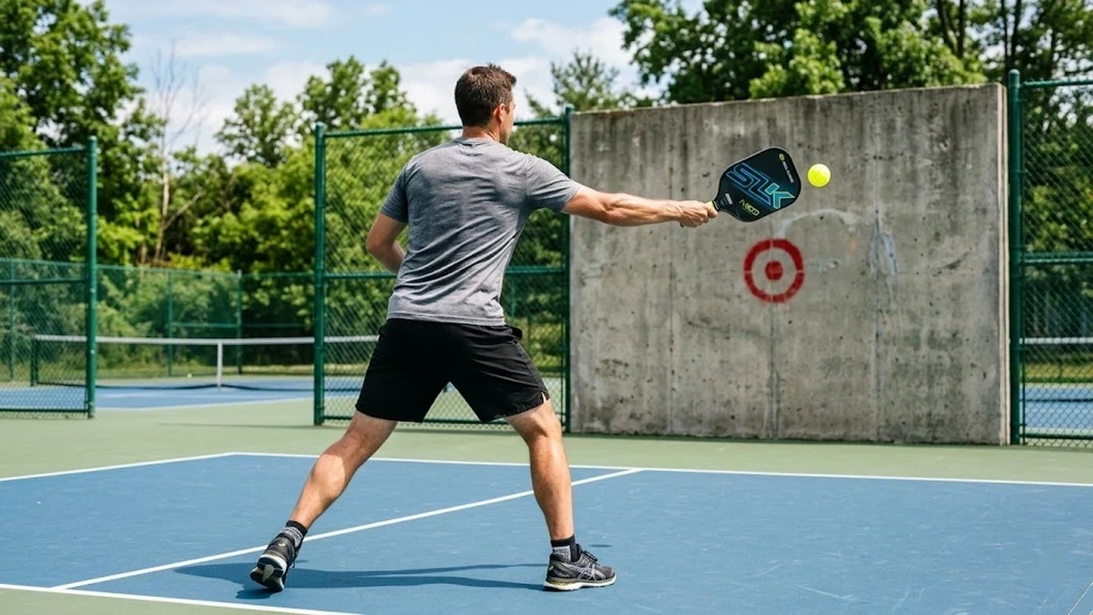 outdoor pickleball drills solo