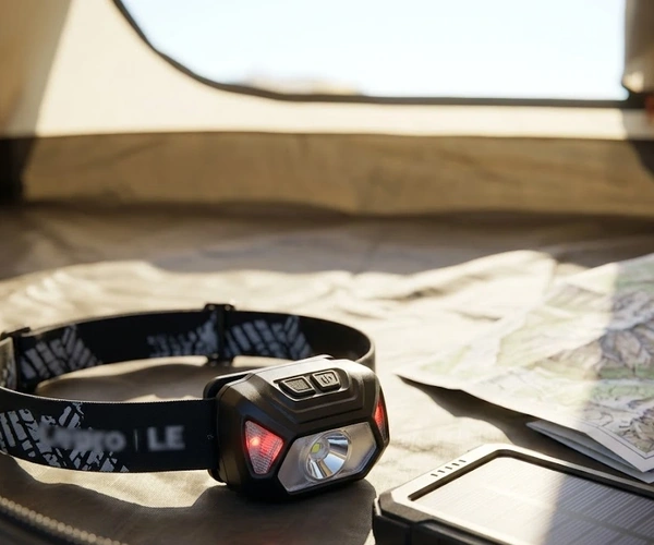headlamp solar charger camp