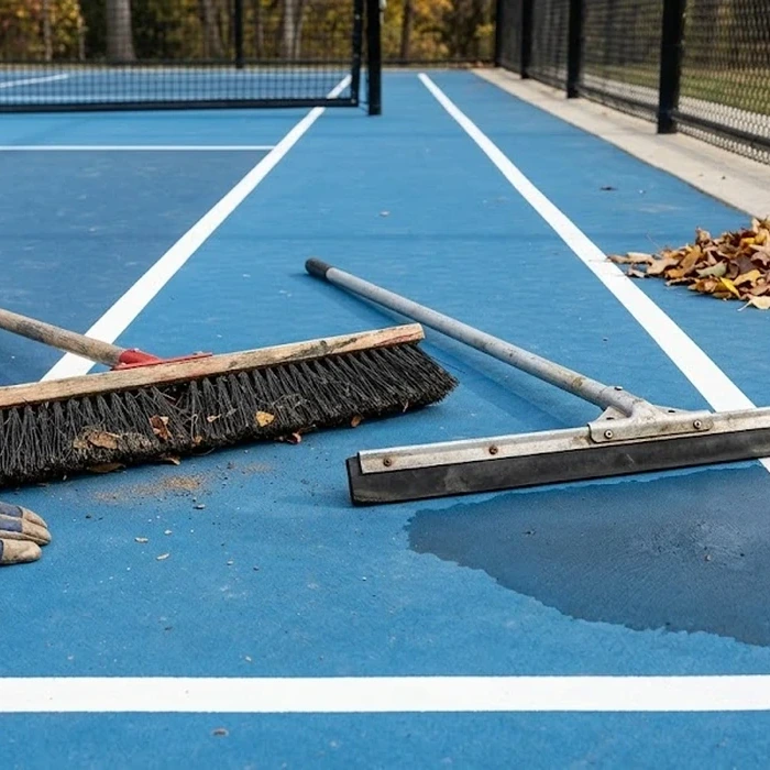 maintaining pickleball court