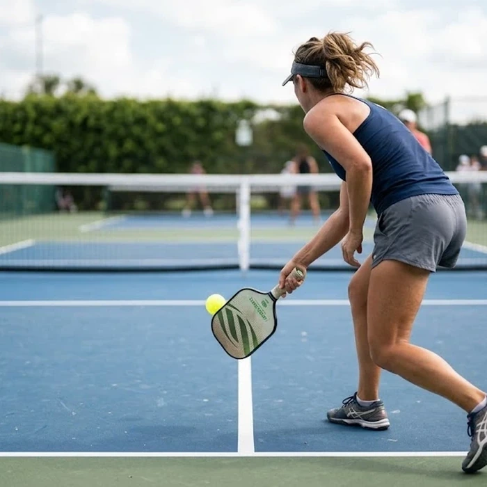 pickleball serve placement outdoor