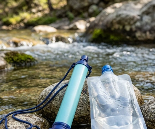 portable water filter stream