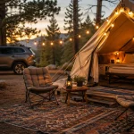 how to transition from car camping to glamping featured